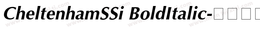 CheltenhamSSi BoldItalic字体转换